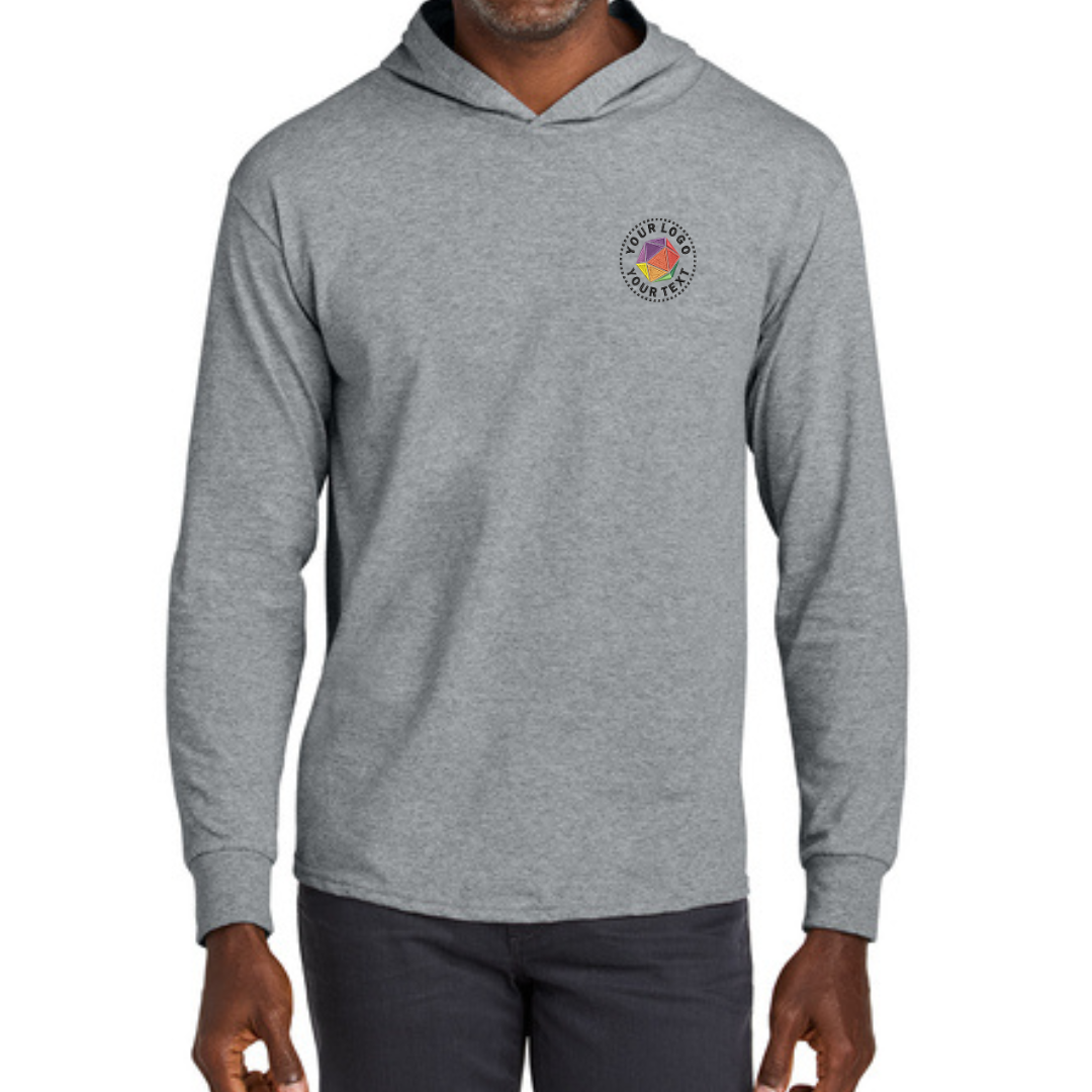 Jerzees Classics™ Unisex Cotton Long Sleeve Hooded T-Shirt