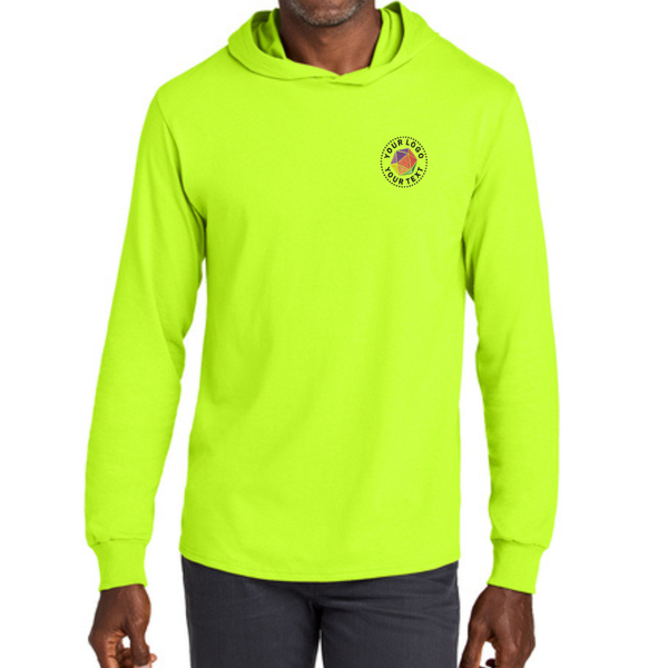 Jerzees Classics™ Unisex Cotton Long Sleeve Hooded T-Shirt