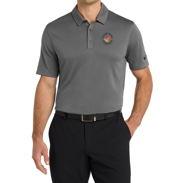 Nike Custom Embroidered Dri-FIT Hex Textured Polo - NKAH6266