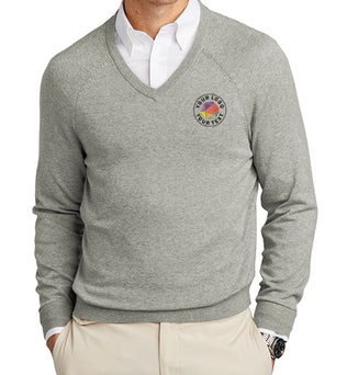 Brooks Brothers® Cotton Stretch V-Neck Sweater - BB18400