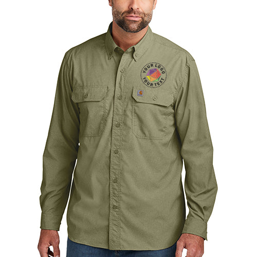 Carhartt Force® Custom Embroidered Solid Long Sleeve Shirt - CT105291