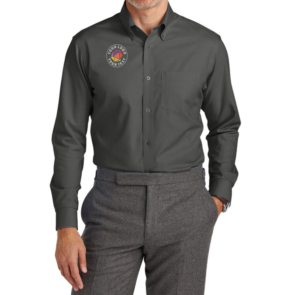 Brooks Brothers® Custom Embroidered Tall Wrinkle-Free Stretch Nailhead Shirt - TBB18002