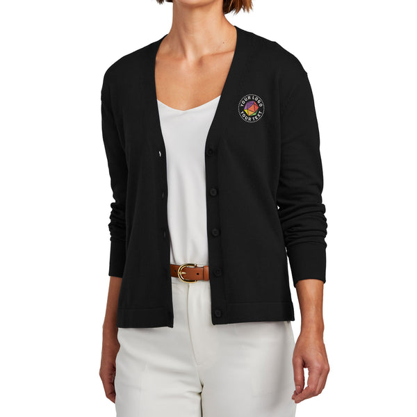 Brooks Brothers® Custom Embroidered Women’s Cotton Stretch Cardigan Sweater - BB18405