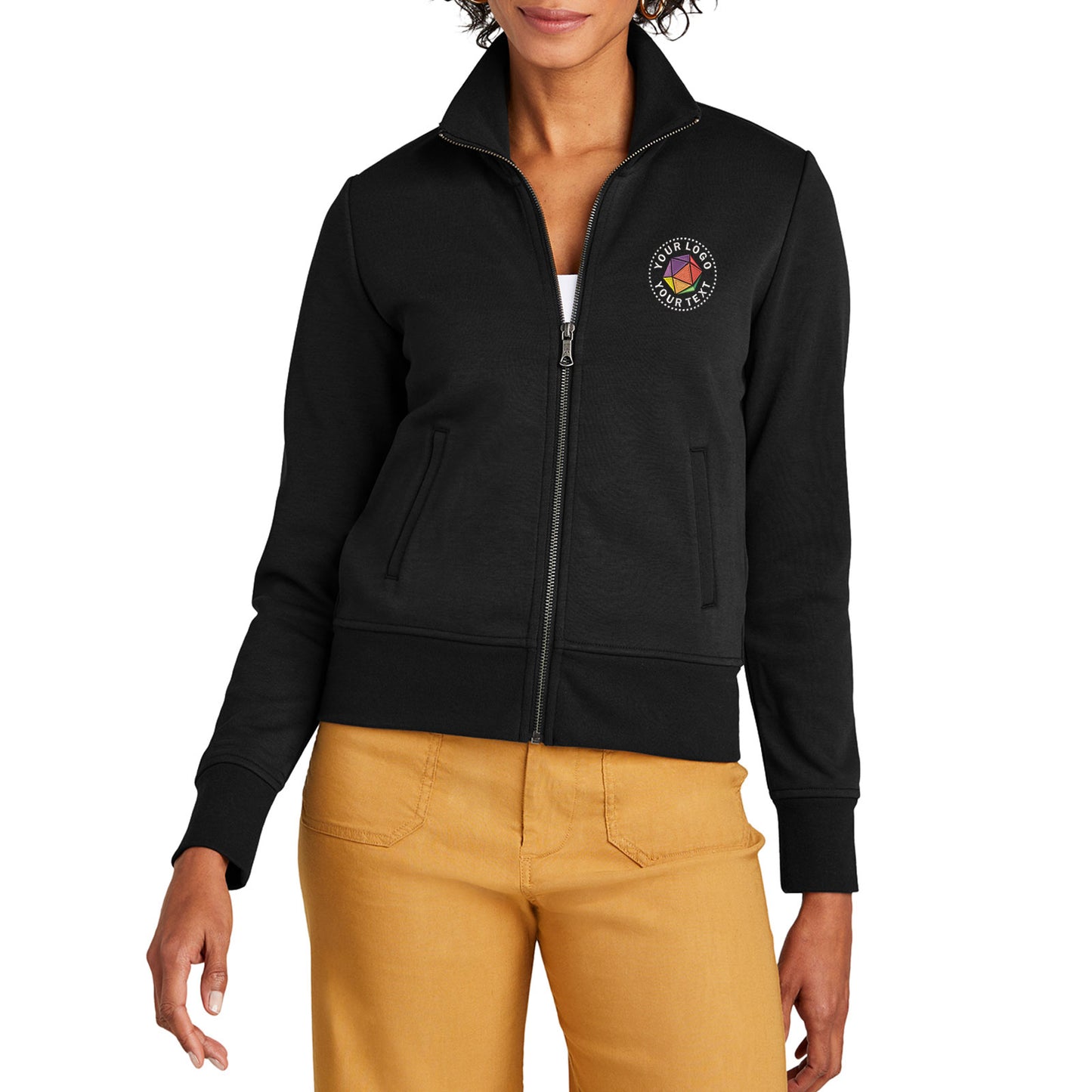 Brooks Brothers® Custom Embroidered Women’s Double-Knit Full-Zip - BB18211