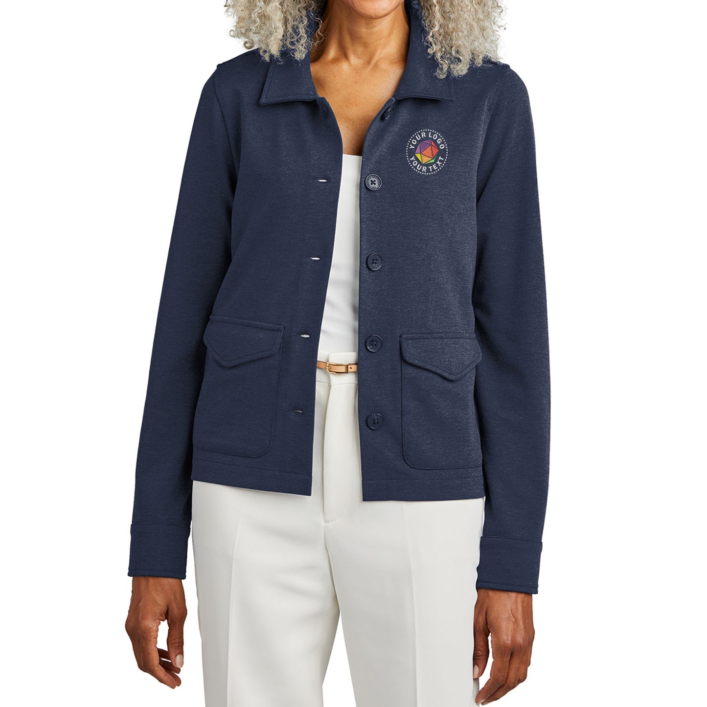 Brooks Brothers® Custom Embroidered Women’s Mid-Layer Stretch Button Jacket - BB18205