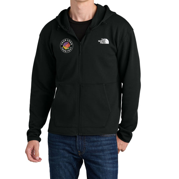 The North Face® Custom Embroidered Double-Knit Full-Zip Hoodie - NF0A8BUS