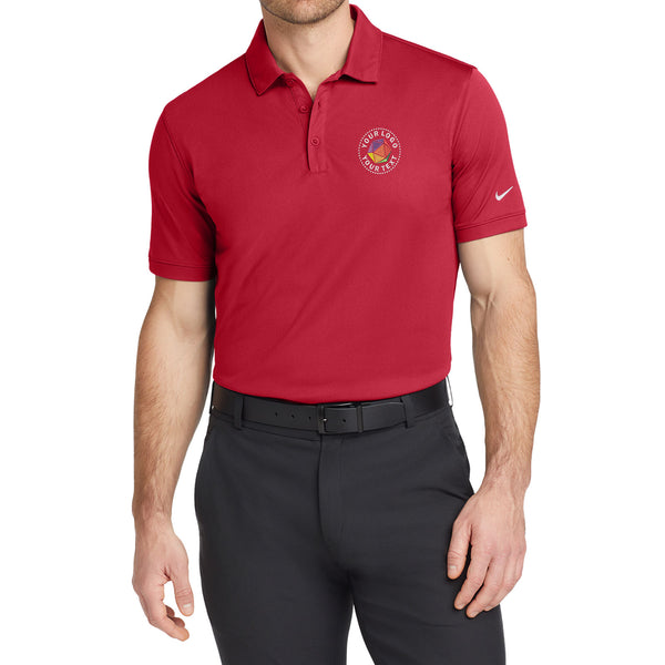 Nike Custom Embroidered Dri-FIT Solid Icon Pique Modern Fit Polo - 746099