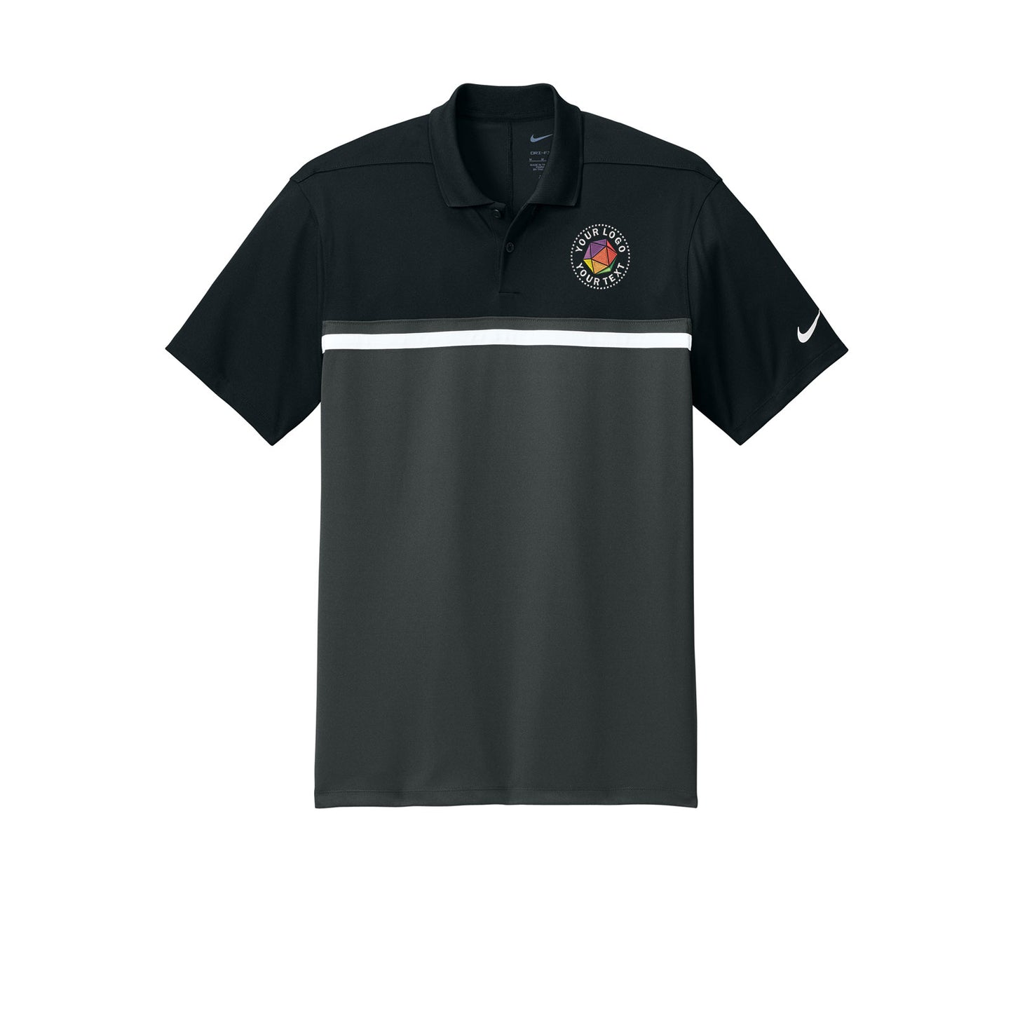 Nike Custom Embroidered Dri-FIT Victory Colorblock Polo - NKFQ3968