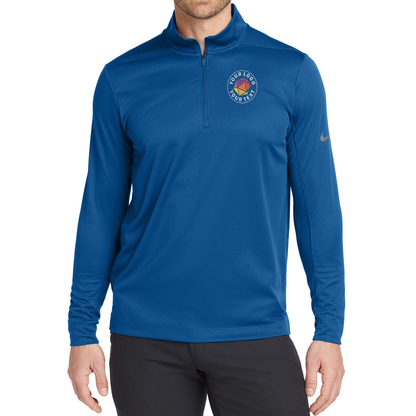 Nike Custom Embroidered Dry 1/2-Zip Cover-Up - NKBV6044