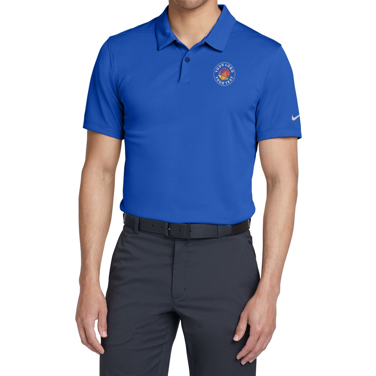 Nike Custom Embroidered Dry Essential Solid Polo - NKBV6042