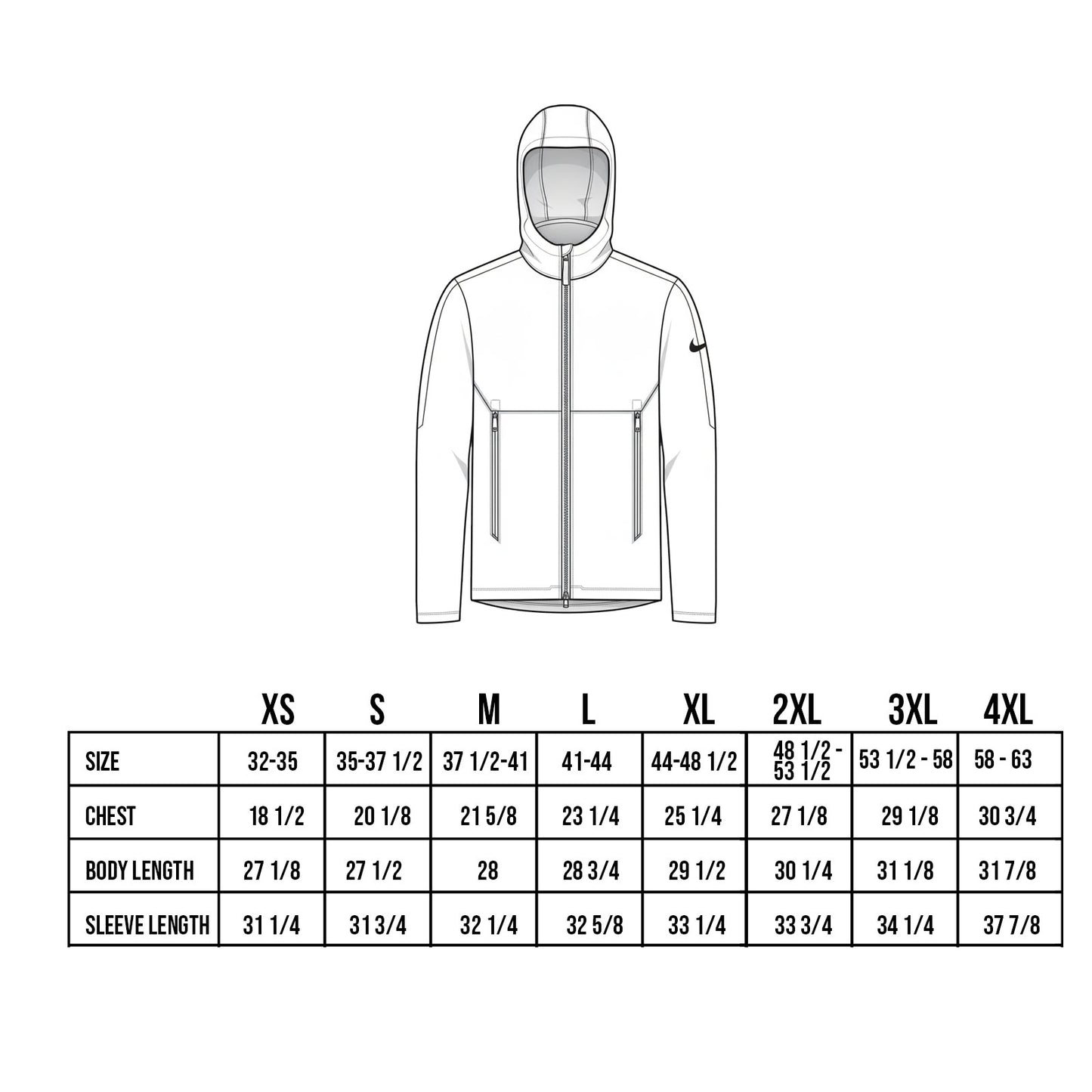 Nike Custom Embroidered Hooded Soft Shell Jacket - NKDR1543