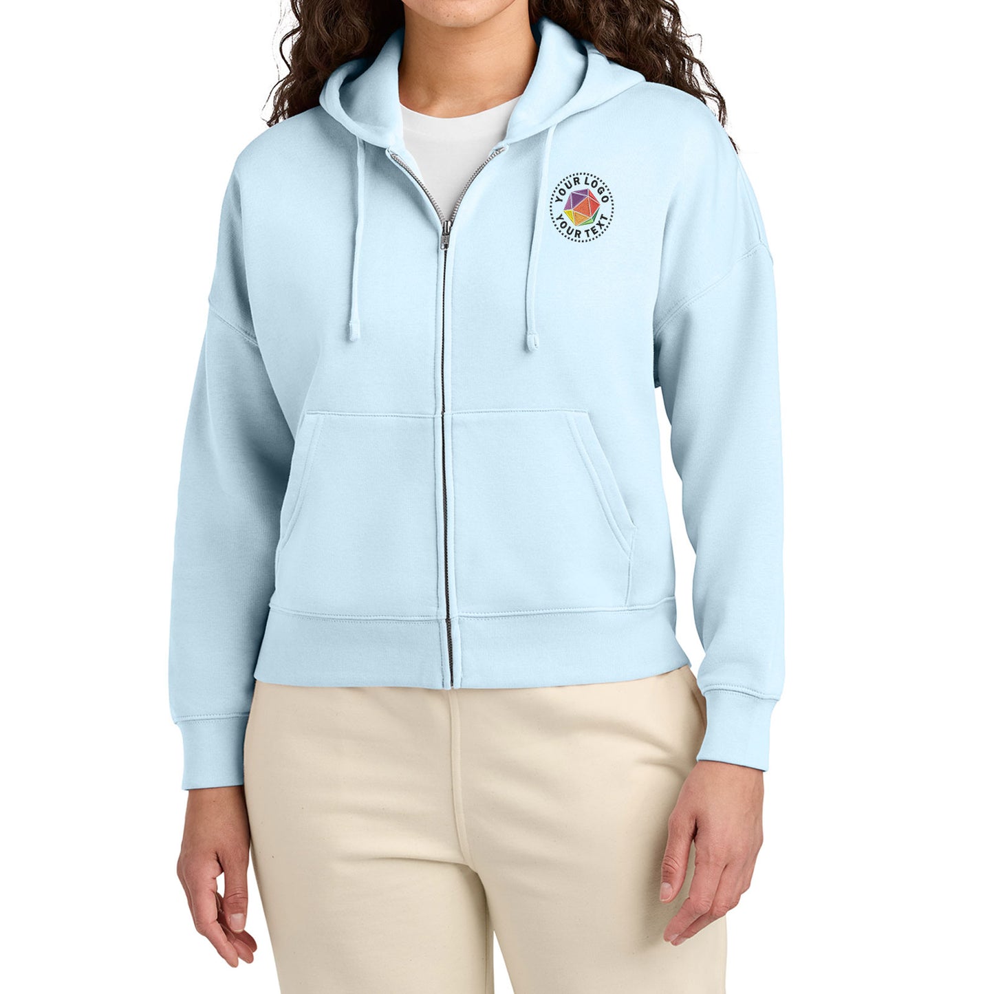 Stanley/Stella Women’s Custom Embroidered Stella Ida Full-Zip Hooded Sweatshirt - SXW037