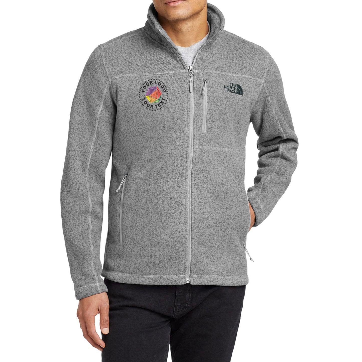 The North Face® Custom Embroidered Sweater Fleece Jacket - NF0A3LH7