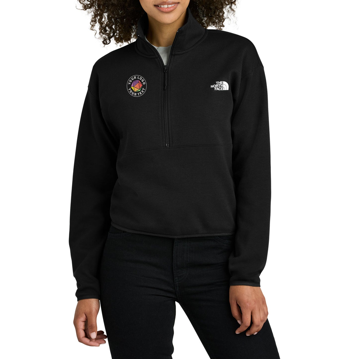 The North Face® Custom Embroidered Women’s Double-Knit 1/2-Zip Fleece - NF0A8C5H