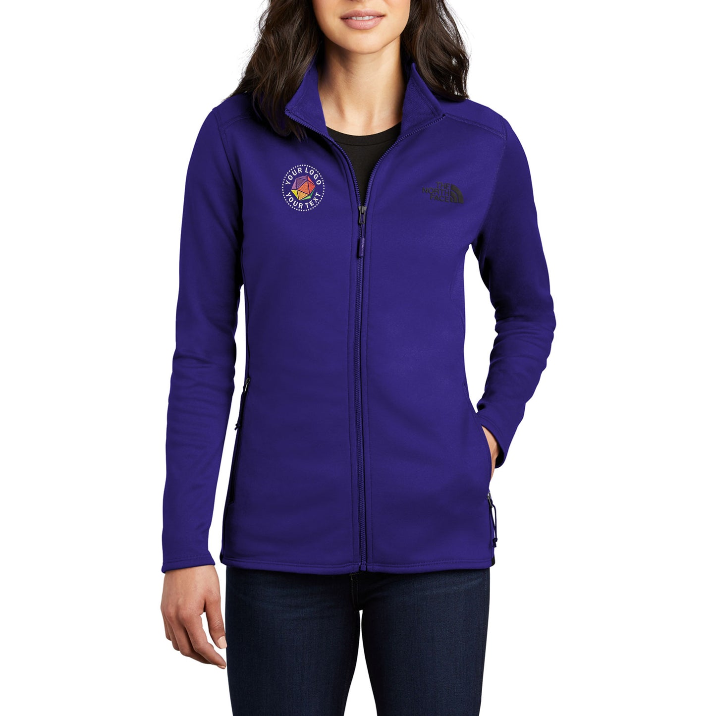 The North Face® Custom Embroidered Women's Skyline Full-Zip Fleece Jacket - NF0A7V62