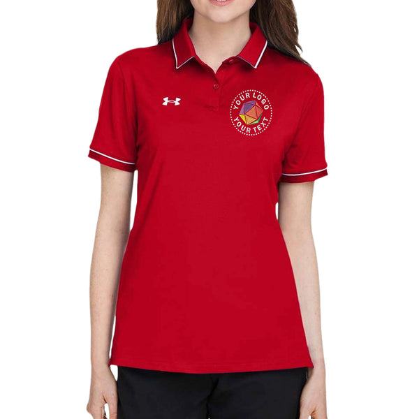 Under Armour Custom Embroidered Women's Tipped Teams Performance Polo - 1376905