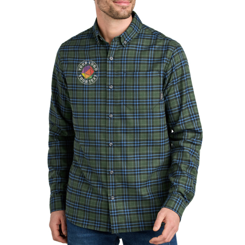Eddie Bauer® Custom Embroidered Long Sleeve Favorite Flannel Plaid Shirt - EB610
