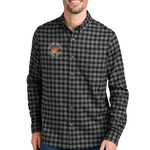 Eddie Bauer® Custom Embroidered Long Sleeve Favorite Flannel Plaid Shirt - EB610