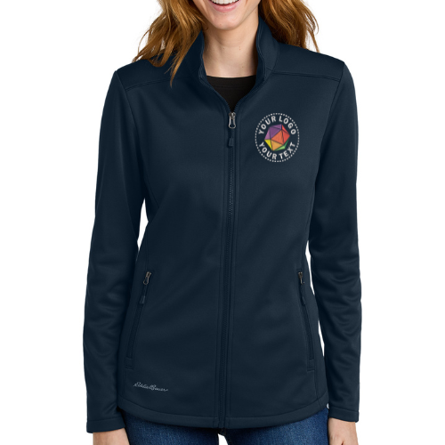 Eddie Bauer® Custom Embroidered Women’s Smooth Mid Layer Fleece Full-Zip - EB2470