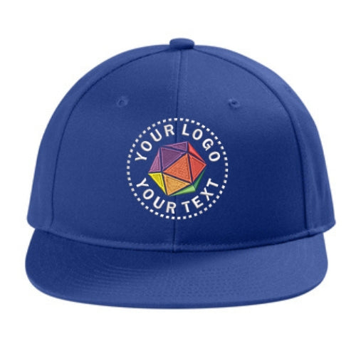 Port Authority® Custom Embroidered Snapback Flat Bill Cap - C406