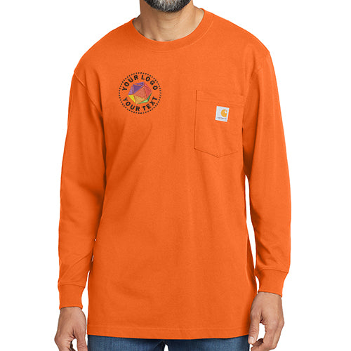 Carhartt® Custom Embroidered Workwear Pocket Long Sleeve T-Shirt - CTK126