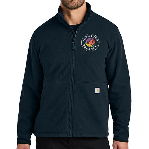 Carhartt® Custom Embroidered Textured Full-Zip Fleece Jacket - CT106416