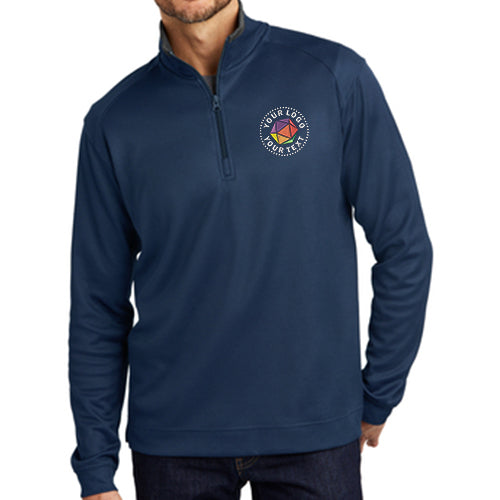 Port Authority® Custom Embroidered Vertical Texture 1/4-Zip Pullover - K805