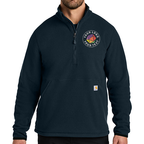Carhartt® Custom Embroidered Textured 1/2-Zip Fleece Jacket - CT106417
