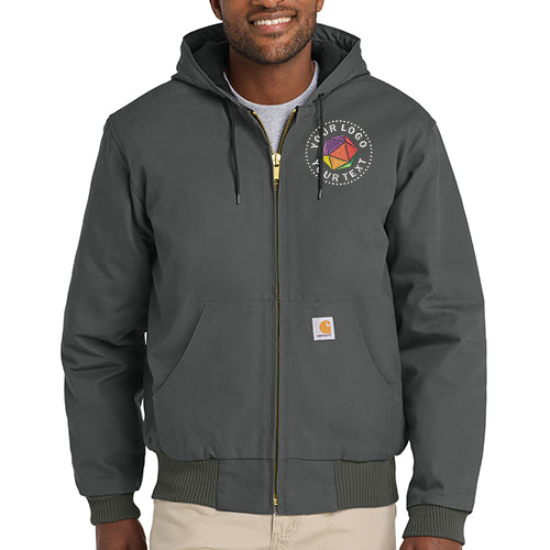 Carhartt® Custom Embroidered Quilted-Flannel-Lined Duck Active Jac - CT106677