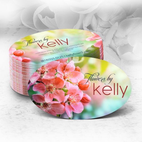 Oval Business Cards - 2" x 3.5" (US Standard)