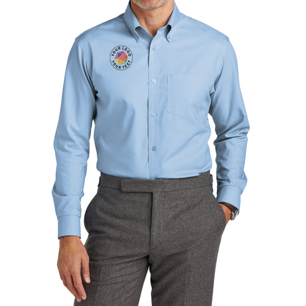 Brooks Brothers® Custom Embroidered Tall Wrinkle-Free Stretch Nailhead Shirt - TBB18002