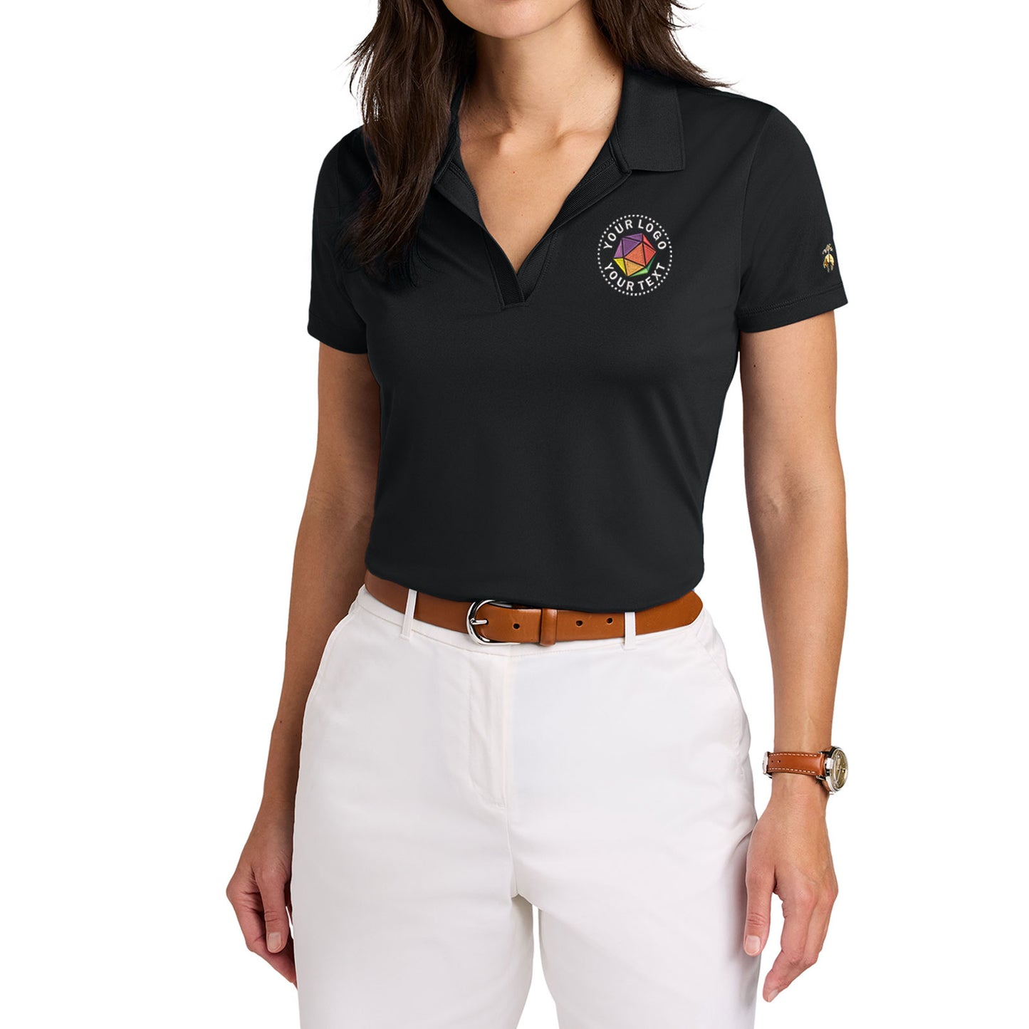 Brooks Brothers® Custom Embroidered Women’s Mesh Pique Performance Polo - BB18221