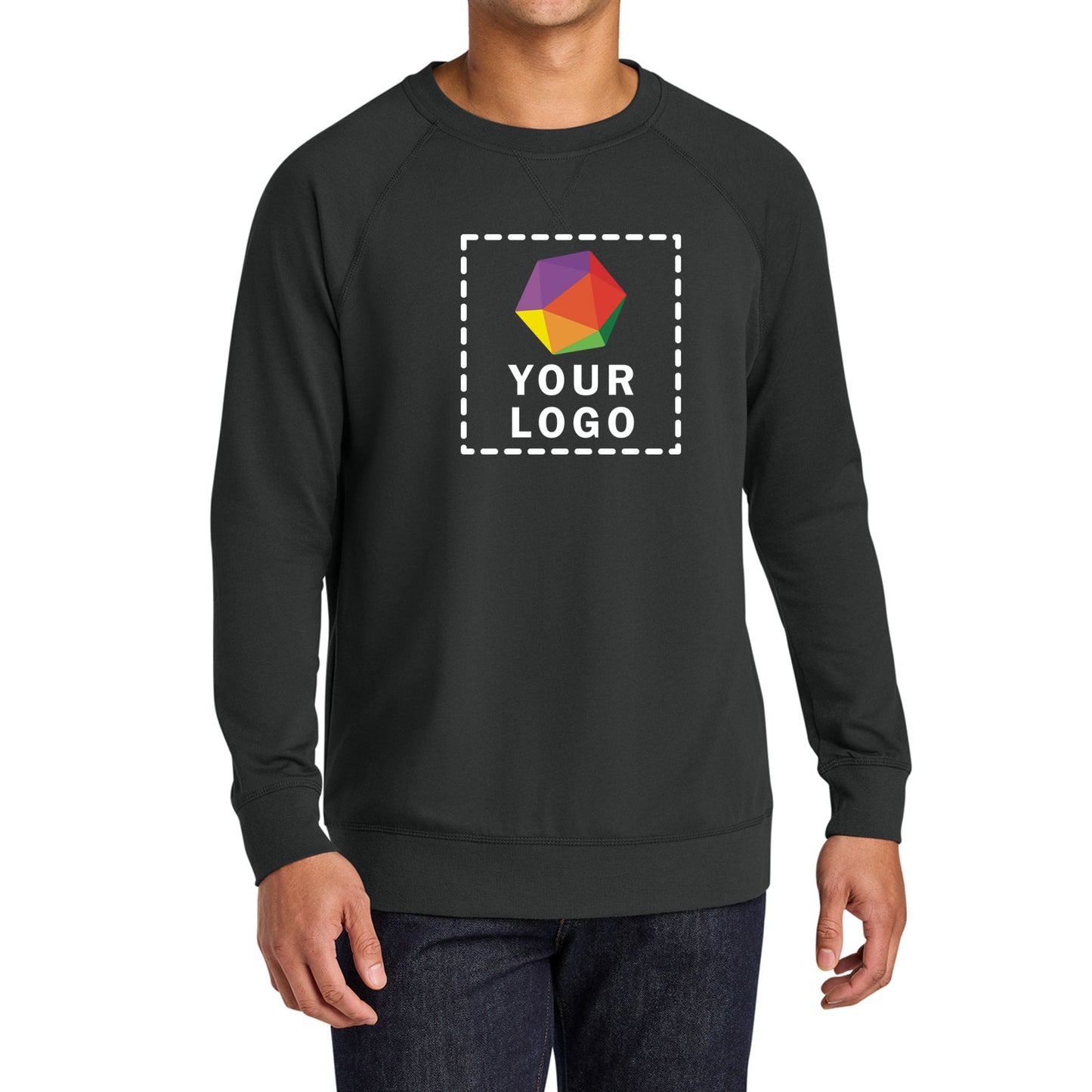 Next Level Apparel® Custom Printed Laguna Raglan Sweatshirt - NL9000