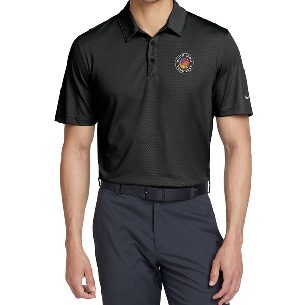 Nike Custom Embroidered Dri-FIT Embossed Tri-Blade Polo - 838964