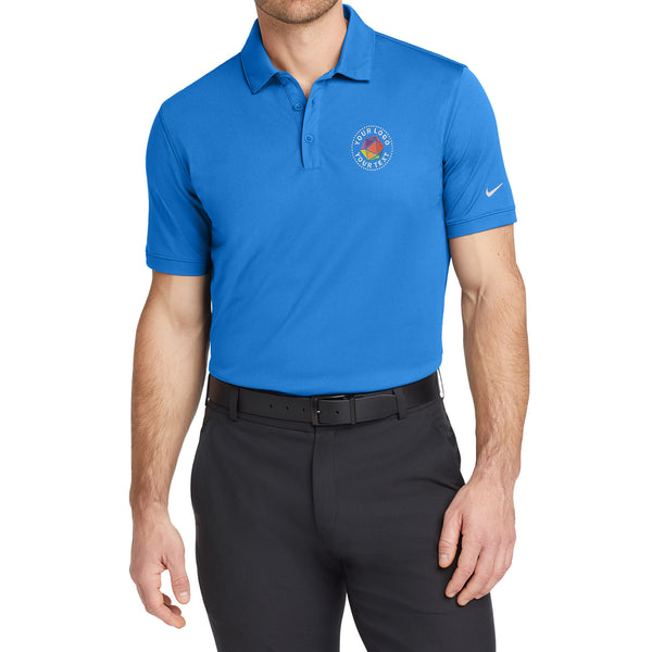 Nike Custom Embroidered Dri-FIT Solid Icon Pique Modern Fit Polo - 746099