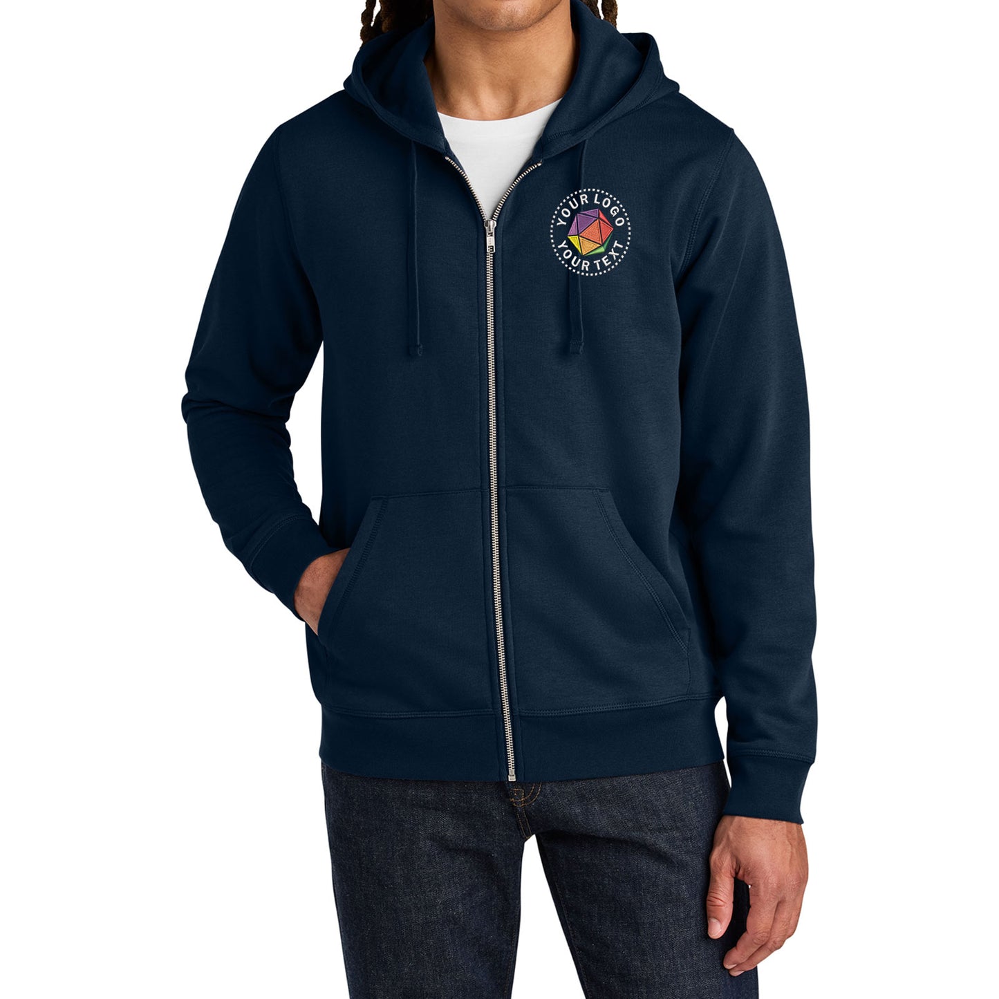 Stanley/Stella Unisex Custom Embroidered Mixer Full-Zip Hooded Sweatshirt - SXU011