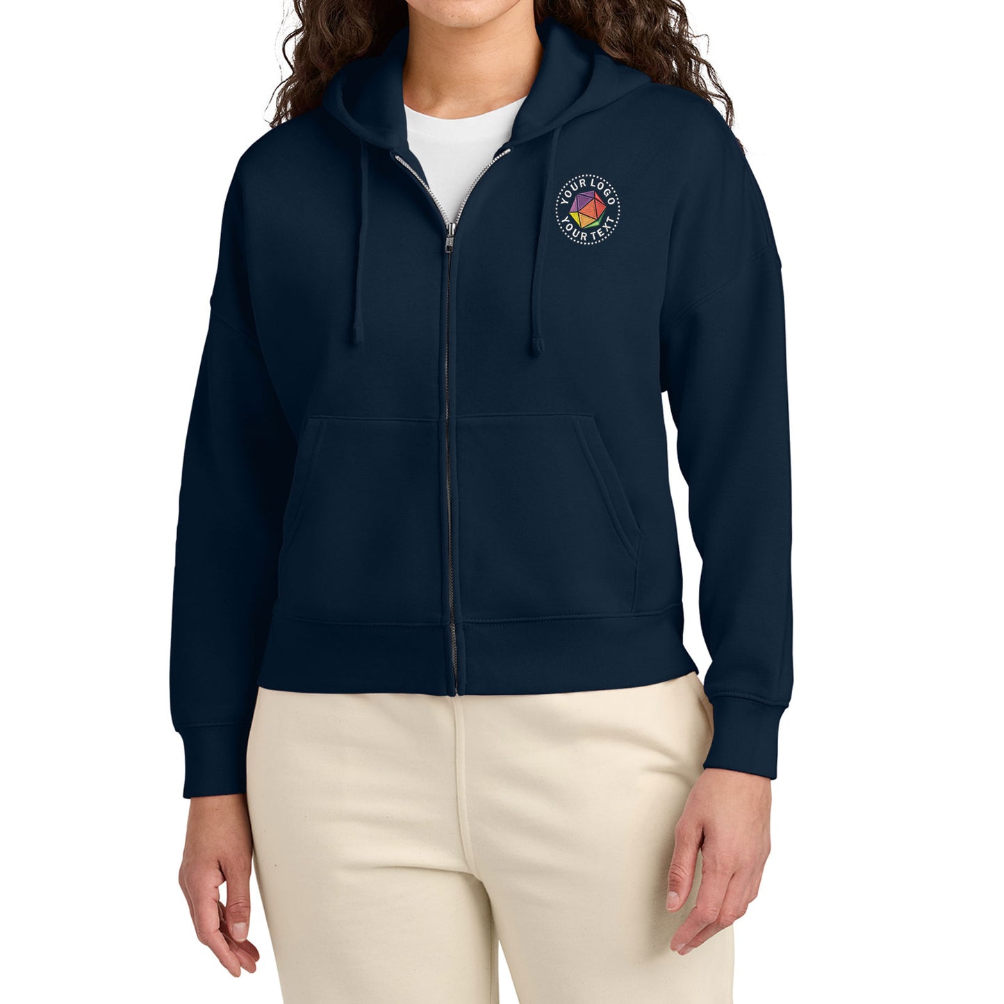 Stanley/Stella Women’s Custom Embroidered Stella Ida Full-Zip Hooded Sweatshirt - SXW037