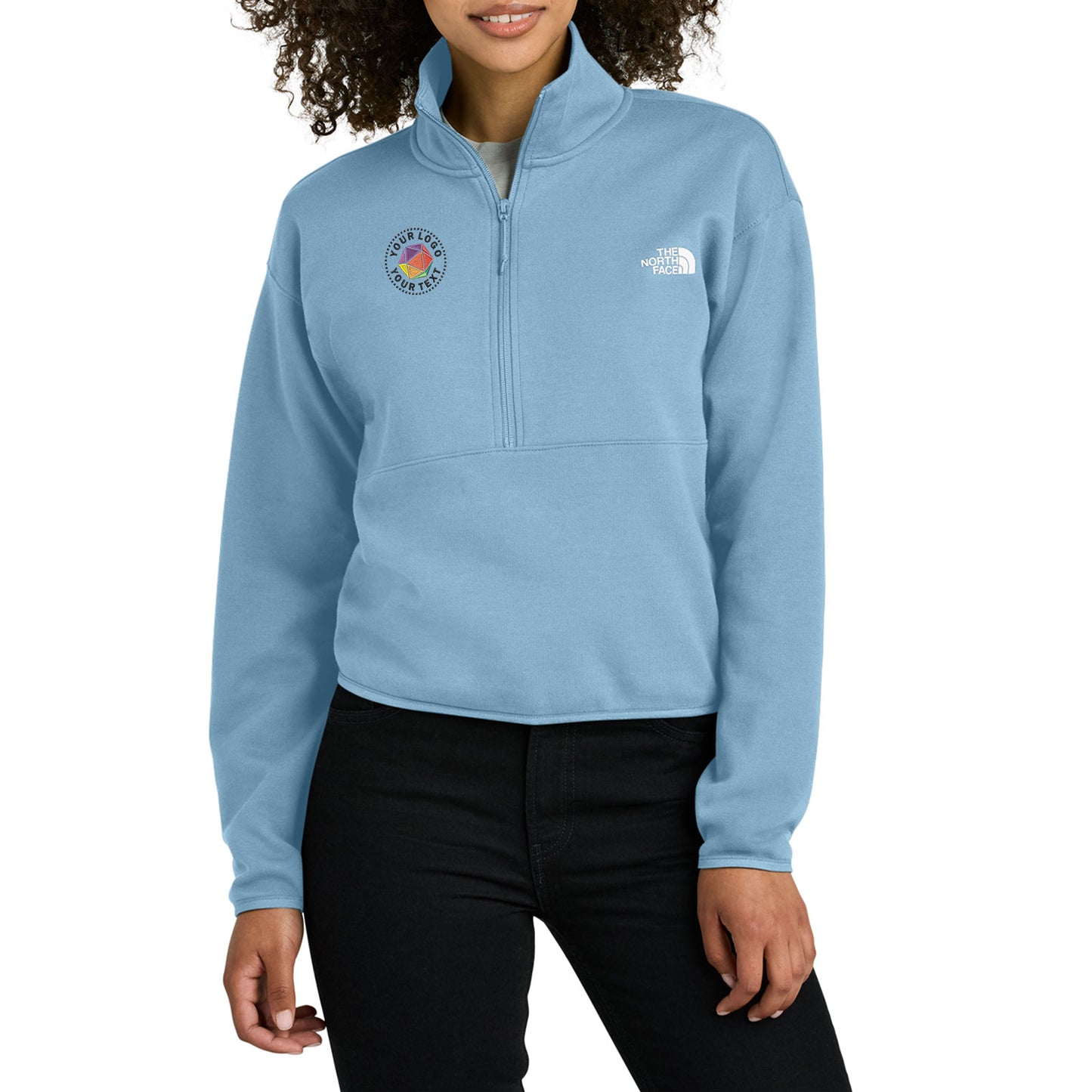 The North Face® Custom Embroidered Women’s Double-Knit 1/2-Zip Fleece - NF0A8C5H