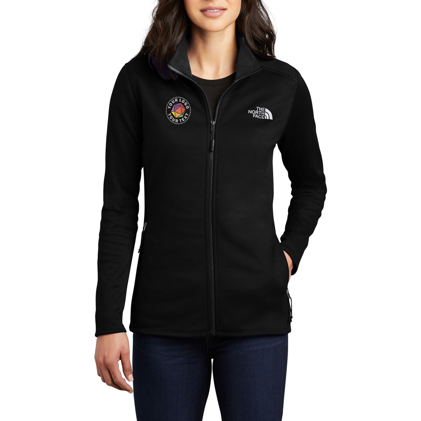 The North Face® Custom Embroidered Women's Skyline Full-Zip Fleece Jacket - NF0A7V62