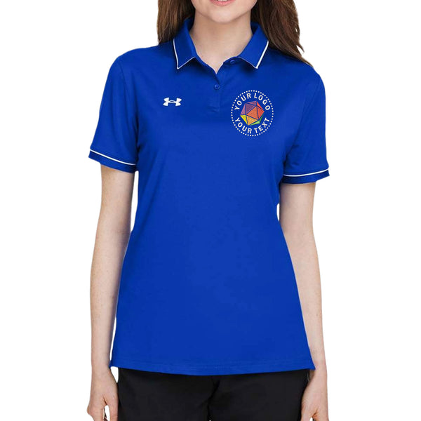 Under Armour Custom Embroidered Women's Tipped Teams Performance Polo - 1376905