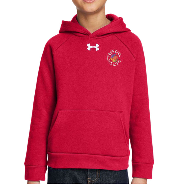 Under Armour Custom Embroidered Youth Rival Fleece Hooded Sweatshirt - 1379792