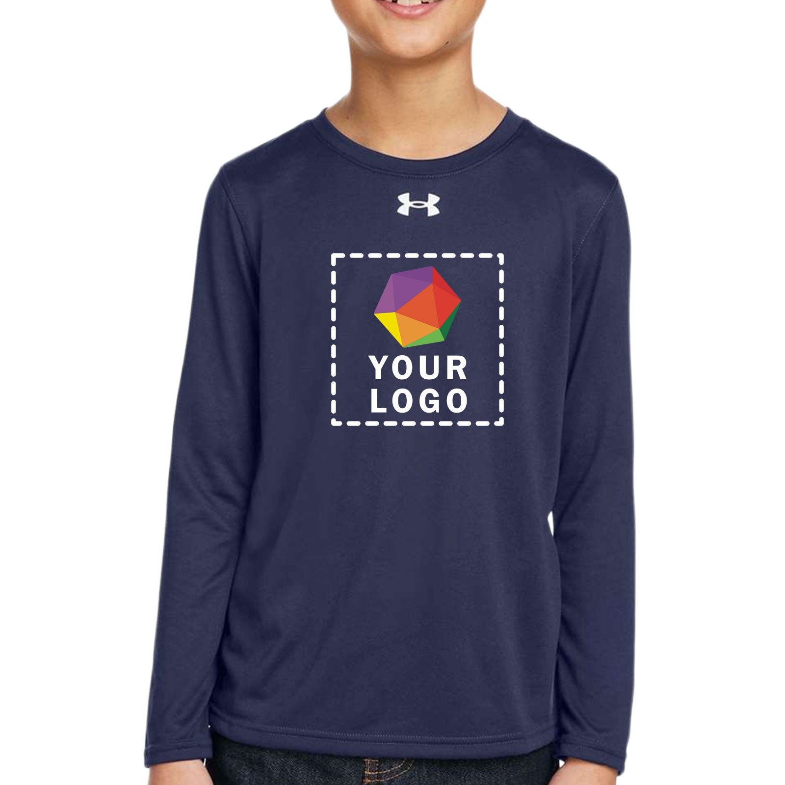 Under Armour Custom Printed Youth Tech™ Team Long Sleeve T-Shirt - 1377488