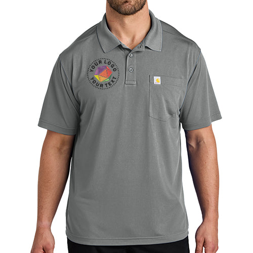 Carhartt Force® Custom Embroidered Snag-Resistant Pocket Polo - CT106880
