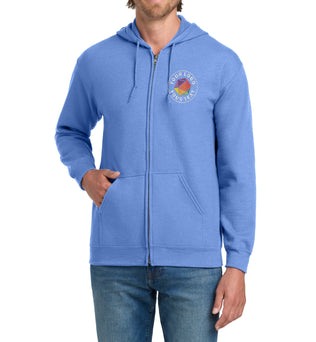 Gildan® Custom Embroidered Heavy Blend™ Full-Zip Hooded Sweatshirt - 18600