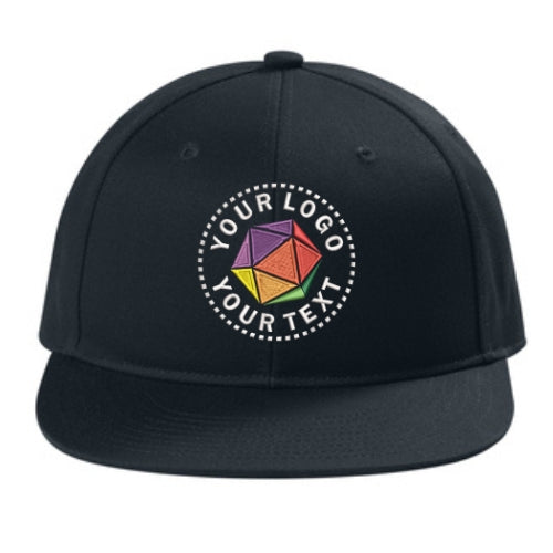 Port Authority® Custom Embroidered Snapback Flat Bill Cap - C406