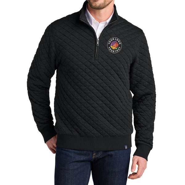 Brooks Brothers® Custom Embroidered Diamond Quilt 1/4-Zip  -  BB18212