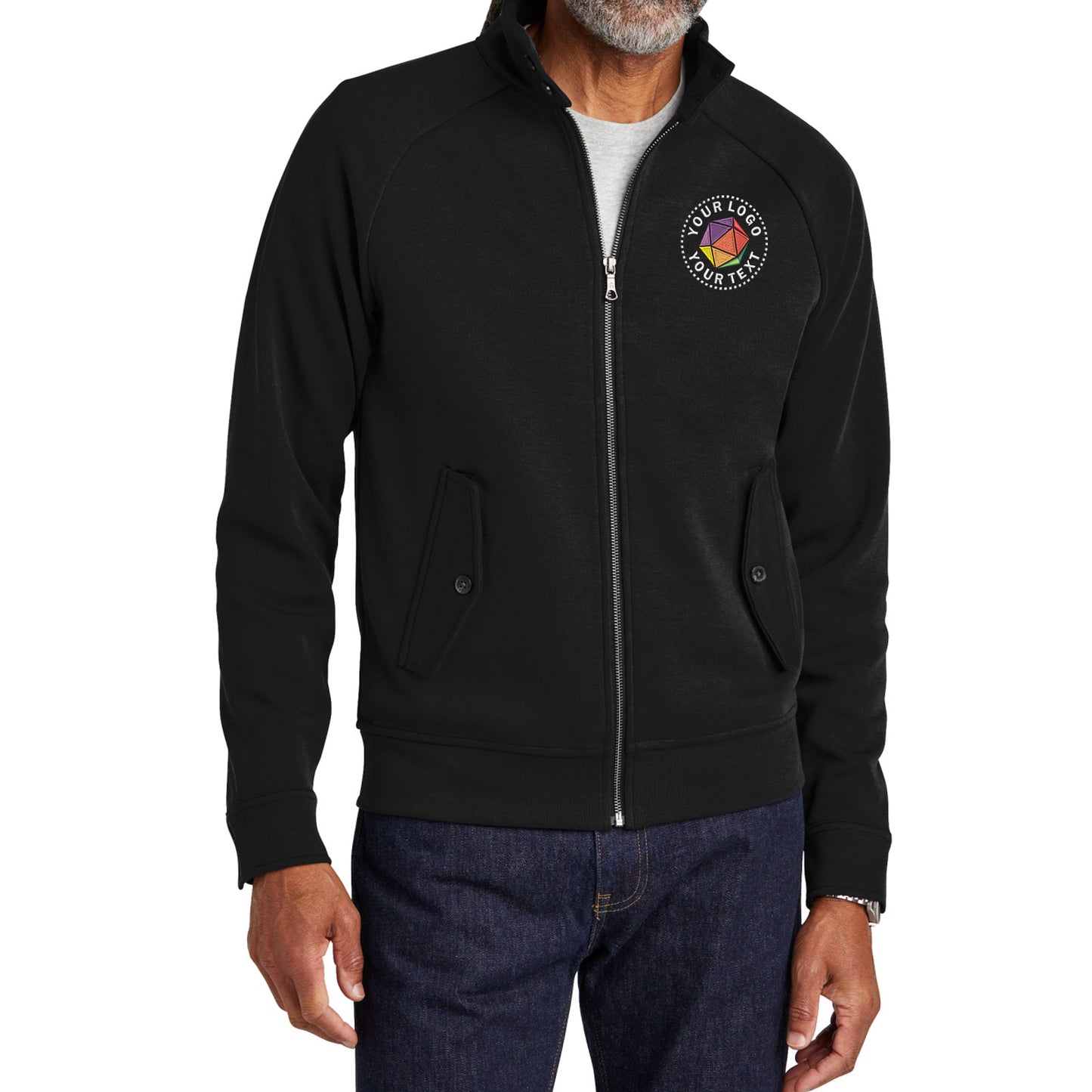 Brooks Brothers® Custom Embroidered Double-Knit Full-Zip - BB18210