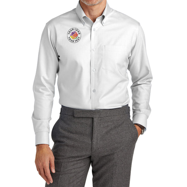 Brooks Brothers® Custom Embroidered Tall Wrinkle-Free Stretch Nailhead Shirt - TBB18002