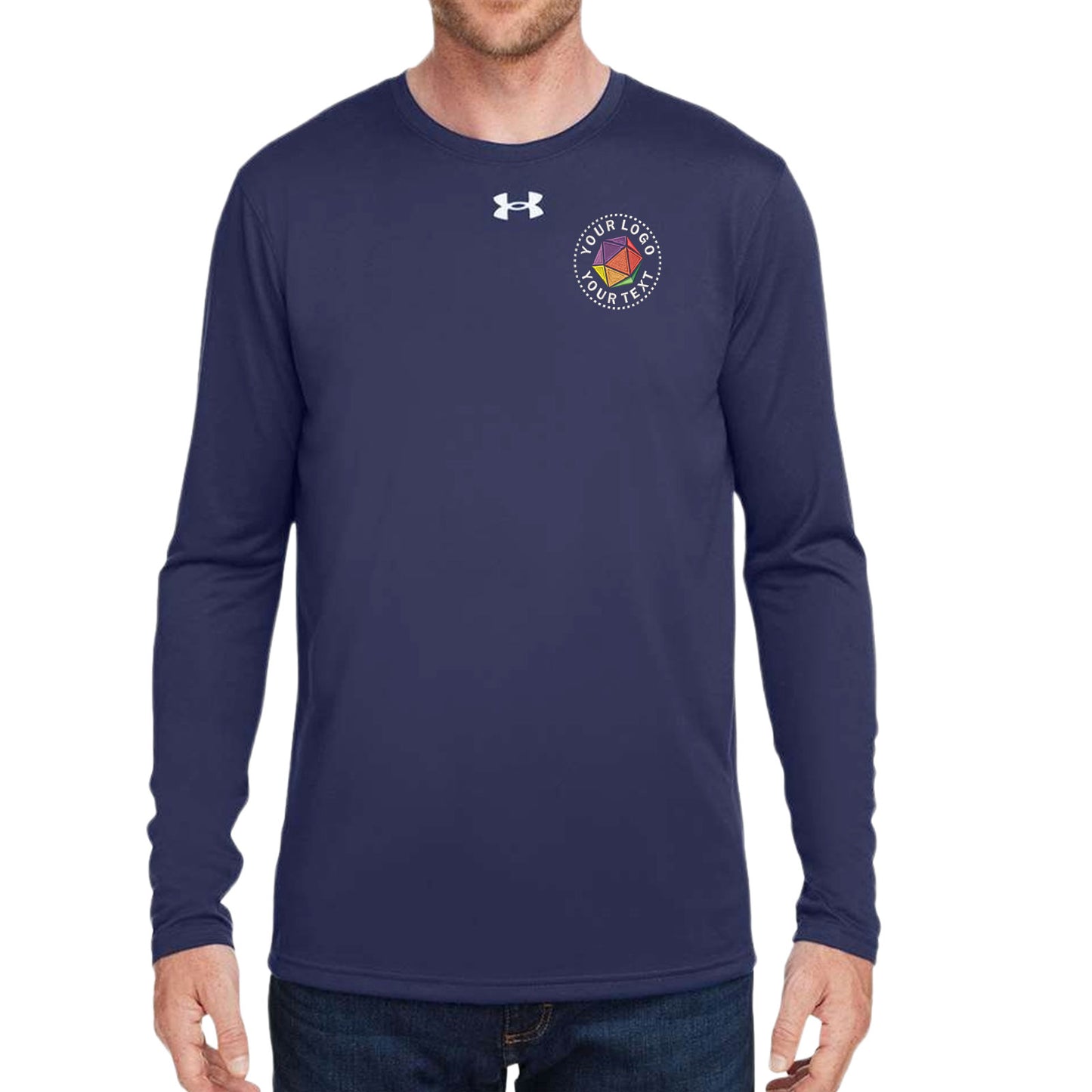 Under Armour Custom Embroidered Men's Team Tech™ Long Sleeve T-Shirt - 1376843