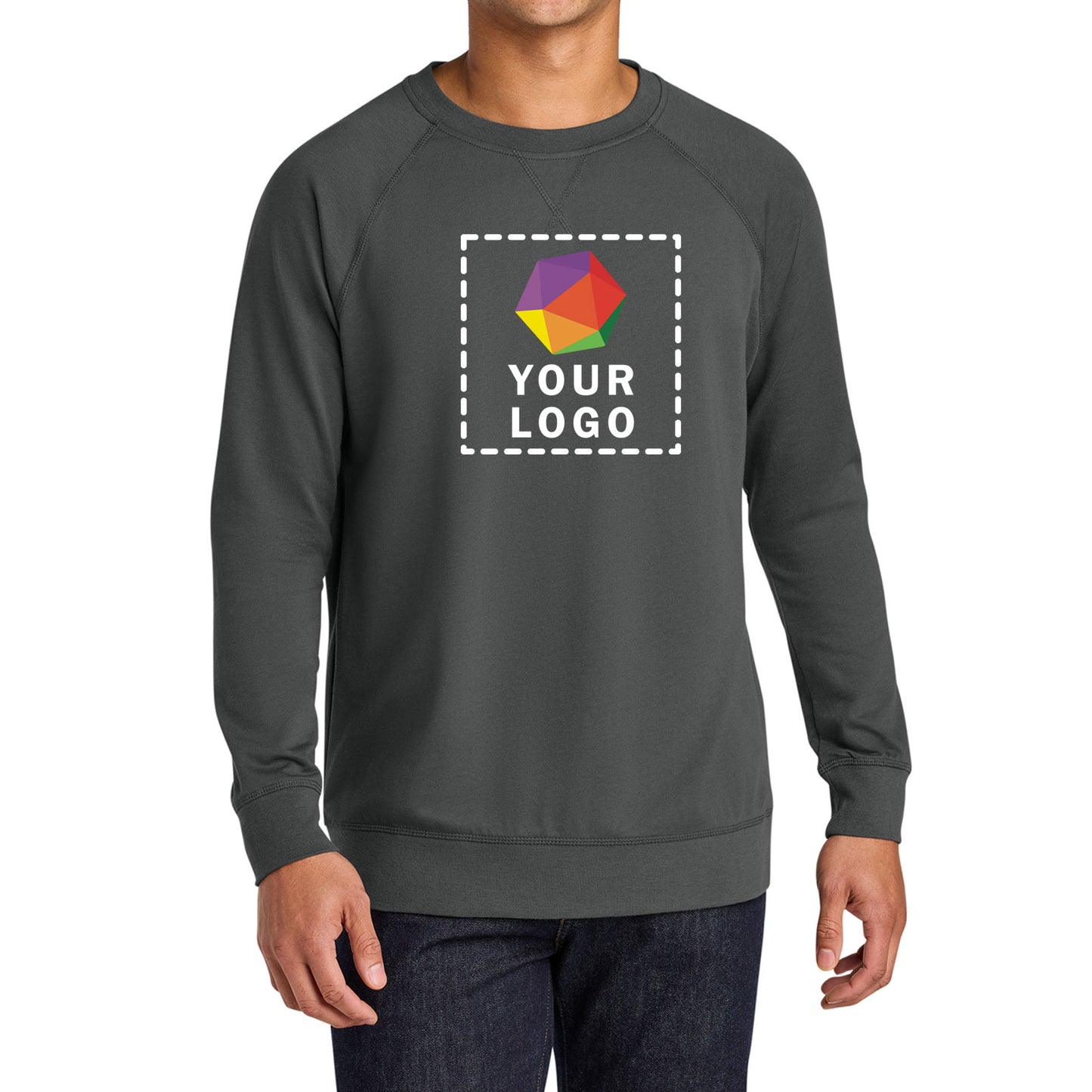 Next Level Apparel® Custom Printed Laguna Raglan Sweatshirt - NL9000